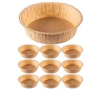 BESTonZON 10pièces Moules À Gâteau Papier Jetables Résistants Chaleur Pour Pâtisserie Recettes Sucrées Et Salées