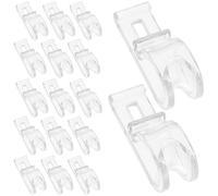 BESTonZON 20 Pièces Crochet pour Store Vénitien en Pom Transparent, Fixation Facile et Sécurisée pour Rideaux, Support Minimaliste Maison