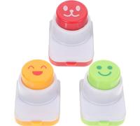 BESTONZON 3 pcs DIY Accessoires de Sushi Boule de Riz Moule Pochoir Shaper et Sec torréfié Algues Cutter Set, Smile Face
