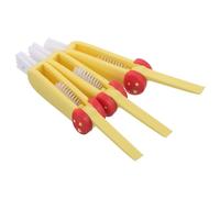 BESTonZON 3 Pièces nettoyeur de paille Brosse de vidange brosse de nettoyage de bouteille pinceau de nettoyage de bouteille PP ABS Yellow