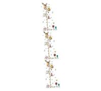 BESTonZON 3pièces Autocollants Muraux Animaux De Zoo Pour Garçon Fille Échelle De Mesure De Hauteur Décoration Murale Stickers Cartoon Pour Chambre Garçon Fille Repositionnables Et