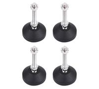 BESTonZON 4 Pièces Pied Mécanique Réglable en Nylon D50xm8x50 Antidérapant pour Meubles et Étagères, Support Stable Réglage D'équilibre en Milieu Humide ou Légèrement Acide