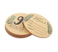 BESTonZON 7pièces Cartes Bois Pour Annonce De Naissance Et Étapes Mensuelles De Garçon Fille Signes Bois Pour Capturer Les Moments Précieux Né Et Décoration De Chambre Garçon Fille