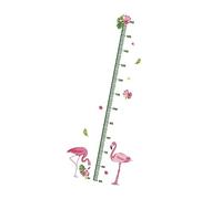 BESTonZON Autocollant Décoration Créative Animaux Dessinés Toise Flamant Rose Mural en Pvc Étanche pour Garçon et Filles pour Couloirs et Parcs D'attractions