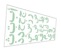 BESTonZON Autocollant Mural Alphabet Arabe Lumineux Phosphorescent Sticker Mural Éducatif Pour Chambre Garçon Fille Décoration Créative Sans Résidu