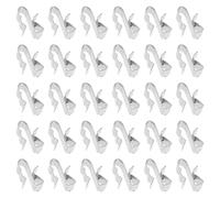 BESTonZON Clips pour câbles d'énergie solaire en acier inoxydable lot de 50, adaptés aux panneaux photovoltaïques et rails de fixation horizontaux ou verticaux