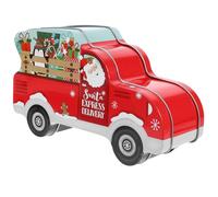 BESTonZON DéCorations De NoëL BoîTes À Biscuits BoîTes à Biscuits De NoëL À Bonbons En Forme De Voiture De PèRe Cadeau En MéTal RéCipient De Friandises Pour FêTe De De Friandises