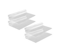 BESTonZON Étagères De Présentation À Chaussures Murales 4 Pièces Transparentes À Lattes Pour Boutique Et Supermarché Rangement Pratique 9.84X4.72X1.38In