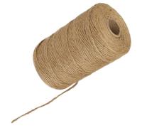 BESTonZON Ficelle de Jute Naturelle, Corde de Liage Légère, pour Loisirs | Bobine Artisanale, Couleur Uniforme, Souple et Peu Déformable, Décoration de Présents et Travaux Manuels