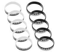 BESTonZON Lot de 12 Bracelets Silicone Motif Touche de Piano Extensibles et Résistants pour Fans de Musique et Concerts de Piano