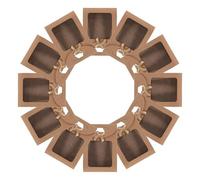 BESTonZON Lot de 20 Paquet Papier Kraft avec Fenêtre Transparente 14x20 7cm à Ouverture Rabattable, Nœud Décoratif, Paquet Présents Réutilisables pour Bonbons Pâtisserie Fête