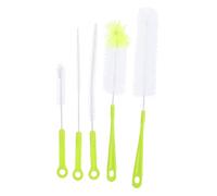 BESTonZON Lot de 5 Brosses de Nettoyage pour Biberon en PP et Fil D’Acier, Goupillon pour Bouteilles de Lait, Nettoyage