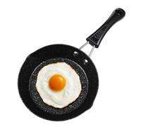 BESTonZON Mini Poêle - Portable Pratique Mini Nouveauté Antiadhésive Poêle À Oeuf Omelette Pancake pour faire frire les œufs et Cuisiner Camping(12 CM)