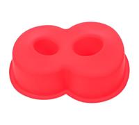 BESTonZON Moule à Gâteau Silicone Chiffre 8 Flexible et Distribution Uniforme Chaleur pour Petits Événements et Fêtes Créatives en Silicone Rouge