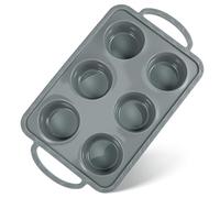 BESTonZON Moule à Pâtisserie en Silicone Antiadhésif, Résistant à Haute Température, Facile à Nettoyer, pour Muffins et Cupcakes Maison