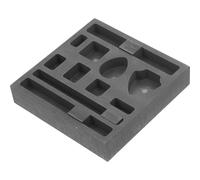 BESTonZON Moule en Graphite 11 Trous pour Métal Précieux, Bloc de Coulée Multifonction pour Fusion et Fonte d'Or, Outil Fonderie Artisanal pour Bijou et Métaux