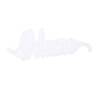 BESTonZON Moule en Silicone à Mots Soi-même pour Décoration de Bureau, Portable et Facile à Nettoyer, Forme Unique en Blanc pour Accessoires Photo
