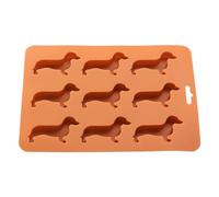 BESTONZON Moule et plateau en silicone en forme de teckel
