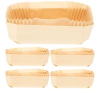 BESTonZON Moules À Pâtisserie Bateau 5 Pièces - Papier Cuisson Antiadhésif Résistant Haute Température Parfait Pour Dîners Familiaux Desserts Et Fêtes