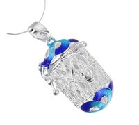 BESTonZON Pendentif D'aromathérapie en Alliage de Cuivre Plaqué, Forme Cylindrique Ajourée, Diffuseur D'huiles Essentielles, Pendentif Ouvrable pour Collier Diy, Accessoire Bijou Fait
