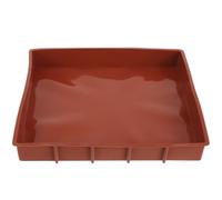 BESTonZON Plaque de cuisson en silicone avec séparateurs pour un démoulage facile, moule à café rectangulaire léger pour la cuisson de gâteaux et la fabrication du pain à la maison