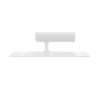 BESTonZON Platoir Enduit en Plastique Blanc à Poignée Ergonomique Confortable, Taloche Béton à Bout Carré, Facile à Entretenir, Réduit la Fatigue, pour Gratter, Enduire et Peindre les Murs