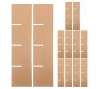 BESTonZON Séparateurs en Carton pour Boîtes D'expédition 2 Jeux 12 Pièces 335x335x80 Mm Cloisons Internes 82x82x80 Mm, Protection pour Déménagement et Rangement, Kit pour Cartons