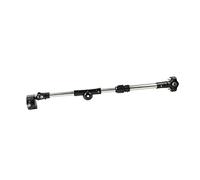 BESTonZON Support Parapluie Réglable Acier Inoxydable pour Poussette et Vélo Fixation pour Protection Solaire et Pluie Noir
