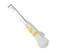 BESTOYARD 1pièce Pince Alimentaire Inox Forme de Griffe de Chat Clip Cuisine Acier Inoxydable Résistant Chaleur Pince Barbecue Petite Usage Domestique et Restauration Couleur Aléatoire