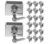 BESTOYARD 30 Pièces Embouts de Tringle à Rideaux Acier Inoxydable Bouchons de Fin de Rail pour Rail de Rideau Protection Anti-poussière et Blocage des Galets Accessoires pour Rideau