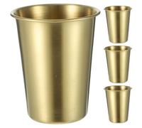 BESTOYARD 4 Pièces Gobelets en Acier Inoxydable, 500ml, sans Revêtement, pour Bars et Occasions de Fête, Tasses Multi-usages Résistantes aux Chocs