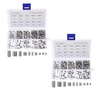 BESTOYARD 400 Pièces Assortiment de Vis à Six Pans Creux M3 M4 M5 M6 M8 | Deux Boîtes, Pointe Cuvette et Ajustement Sûr, pour Équipements Électroniques et Serrures, Finition Lisse