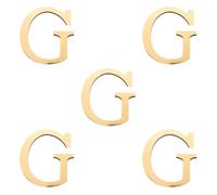 BESTOYARD 5 Pièces Lettre Décorative G en Acrylique Dorée 8 Pouces | Finition Or Lumineuse, Effet 3d Luxueux, pour Salon et Entrée, sans Colle ni Outil