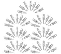 BESTOYARD 50 Pinces à Décorations de Noël en Fer Argenté Clips Multifonctions Pratiques pour Décoration Sapin et Couronne Style Unique pour Intérieure