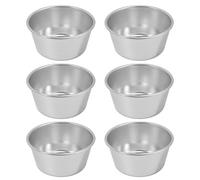 BESTOYARD 6 Pièces Moules à Tartelettes aux Œufs en Alliage D’aluminium | DIY et Cuisson Cuisine, Légers et Faciles à Transporter, pour Truffes et Gâteaux