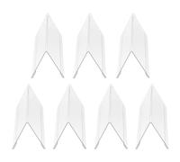 BESTOYARD 7 Pièces Panneau Acrylique Support, Table, Bords Arrondis | Support de Siège, Cartes de Visite Claires, Invitations en Acrylique, Fête Halloween, Feutres Acrylic