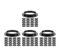 BESTOYARD 96 Pièces Bague de Douille E27 en Plastique Noir pour Abat-jour | Finition Lisse sans Bavure, Installation Facile, Surface sans Rayure, Connexion Sûre, Anneau de Support