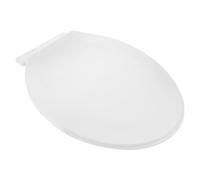 BESTOYARD Abattant Toilettes Ovale Blanc à Fermeture Ralentie, | Plastique, Usage Maison et Hôtel, Retrait Simple, Confort Renforcé, Taille Universelle pour Cuvette
