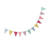 BESTOYARD Bannière Décorative Triangle en Lin pour Cérémonie, Décoration Suspendue Ajustable, Fanions Colorés pour Événement et Séance Photo