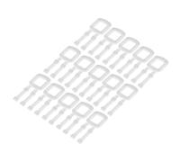 BESTOYARD Connecteur de sangle 100 pièces, boucles en plastique PP transparent à chevron, pour cerclage manuel, emballage et expédition, 2.36 x 0.98 x 0.12 pouces