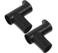 BESTOYARD Connecteurs d'angle Droit pour Portant Vêtements en Plastique Noir, Lot de 2 Pièces, Accessoires Pratiques et Solide pour Étendoir à Linge la Maison
