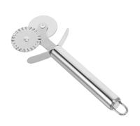 BESTOYARD Coupe-pizza Facile à Nettoyer et Ranger en Acier Inoxydable Argenté Double Roulette Accessoire Pratique pour Bars et Pizzerias pour Pâte et Pizza