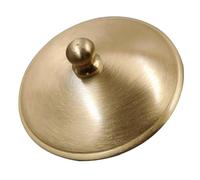 BESTOYARD Couvercle de Cendrier en Laiton, Élégant, Amovible, Anti-Odeur | Compatible Cendriers et Bocaux de Rangement en Laiton, Usage Terrasse et Décoration Intérieure