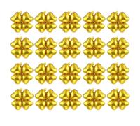 BESTOYARD Décoration de Cœur en Aluminium 50 Ballons et Trèfle à Dorés Résistants et Sûrs pour Fête pour Mariage et Anniversaire