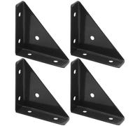 BESTOYARD Équerres d'angle Triangulaires Renfort Solide et Portable Lot de 4 Noir pour Meubles en Bois pour Tables et Intérieures