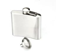 BESTOYARD Flasque en Acier Inoxydable 15 rgenté avec Entonnoir Miniature et Bouchon à Vis Léger Incassable, pour Whisky, Vodka et Spiritueux en Plein Air