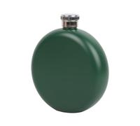 BESTOYARD Flasque Ronde en Acier Inoxydable Verte, Petite Taille et Étanche, Randonnée et L'escalade, Élégante pour Hommes et Femmes