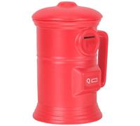 BESTOYARD Gobelet D'eau Portable en Céramique Rouge 500ml avec Design Ergonomique de Boîte aux Lettres Style Vintage pour Maison et Bureau