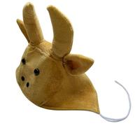 BESTOYARD Masque de Tête de Taureau Jaune en Tissu pour Halloween, Accessoire de Fête Polyvalent et Amusant, pour Spectacles Scolaires et Soirées Festives