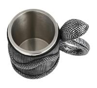 BESTOYARD Mug à Café, 600ml et Intérieur en Acier Inoxydable Extérieur en Résine Noire Grosse Capacité et Prise en Main Confortable, Maison
